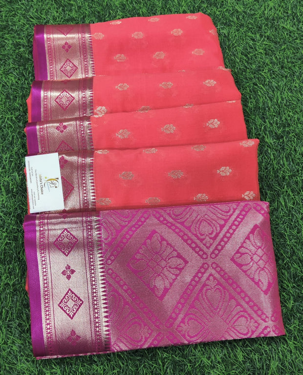 Peach Abaya Pattu 29JUN10