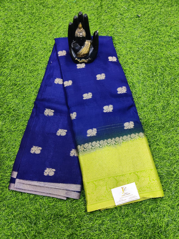 Blue Khadi Georgette 30JUN2