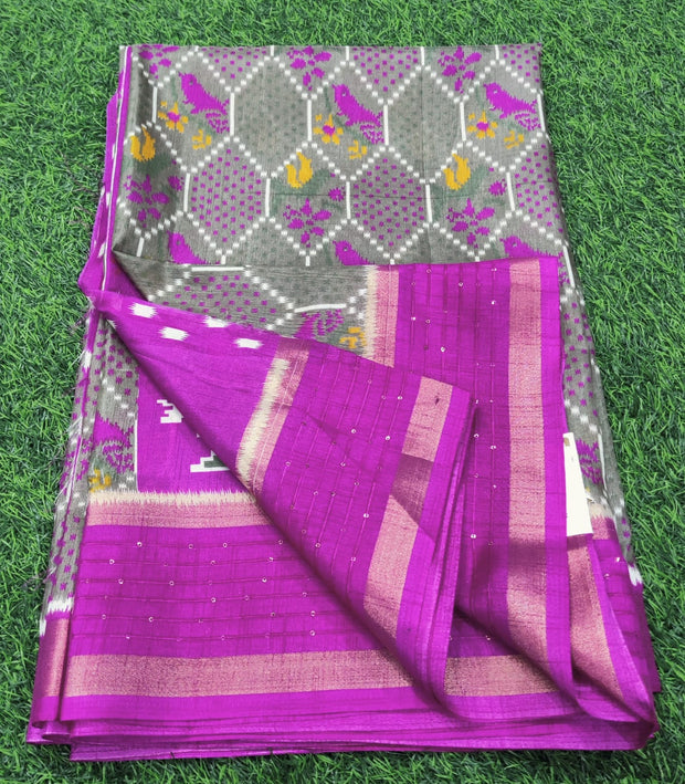Beige Mataka Tussar 30JUN14E