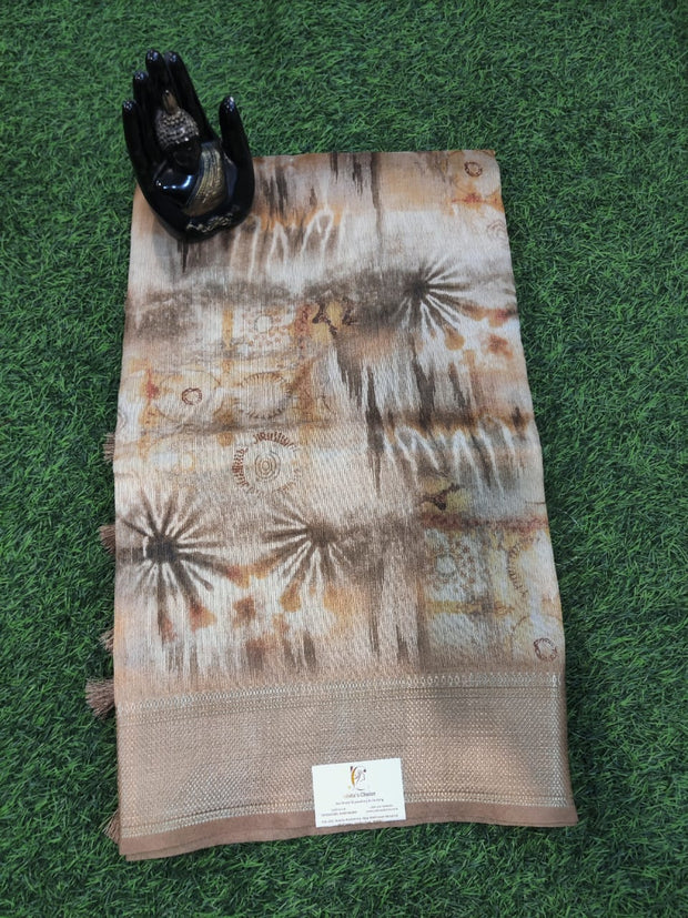 Cream-Beige Jute Silk 2JUL14