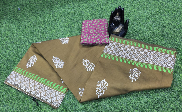 Mustard Yellow Khadi Silk 4JUL10E