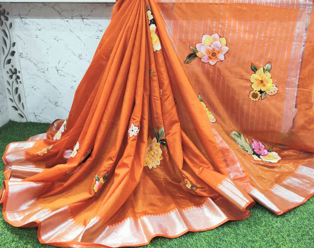 Orange Mangalagiri Pattu 5JUL3