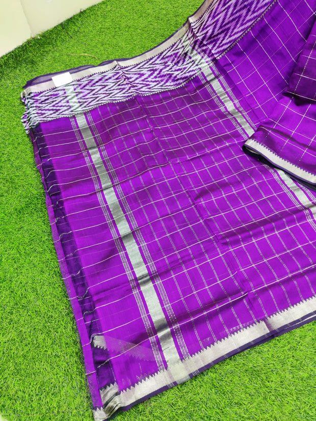Purple Mangalagiri Handloom Pattu 6JUL7