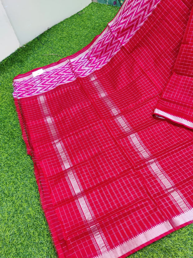 Red Mangalagiri Handloom Pattu 6JUL8