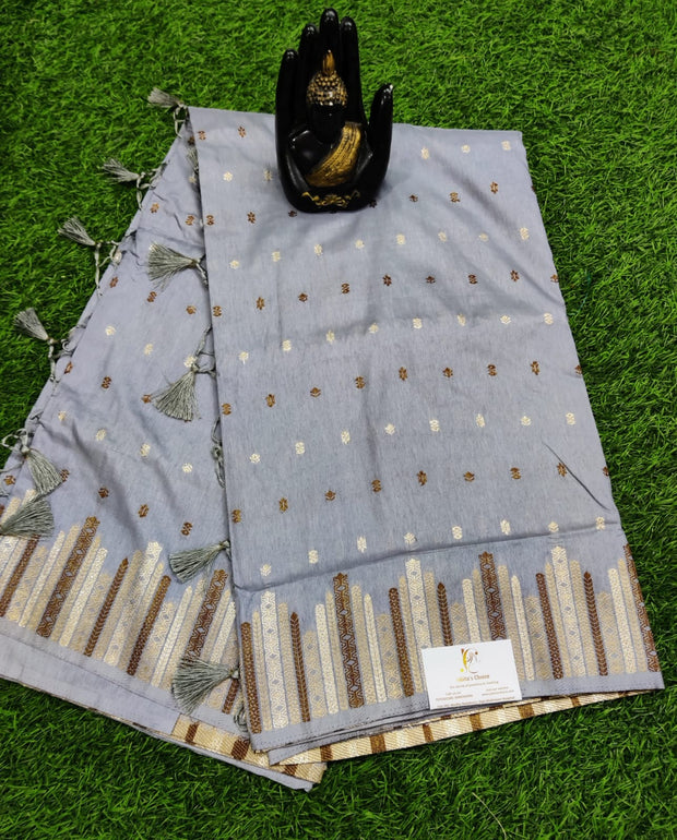 Grey Abhaya Pattu 6JUL6E