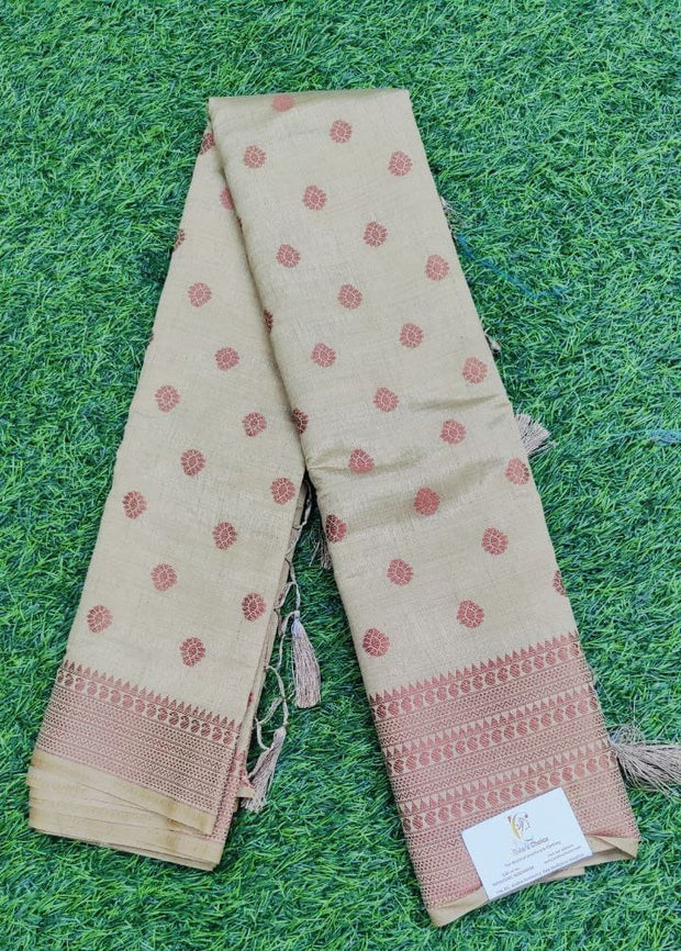 Cream Tussar 6JUL11E