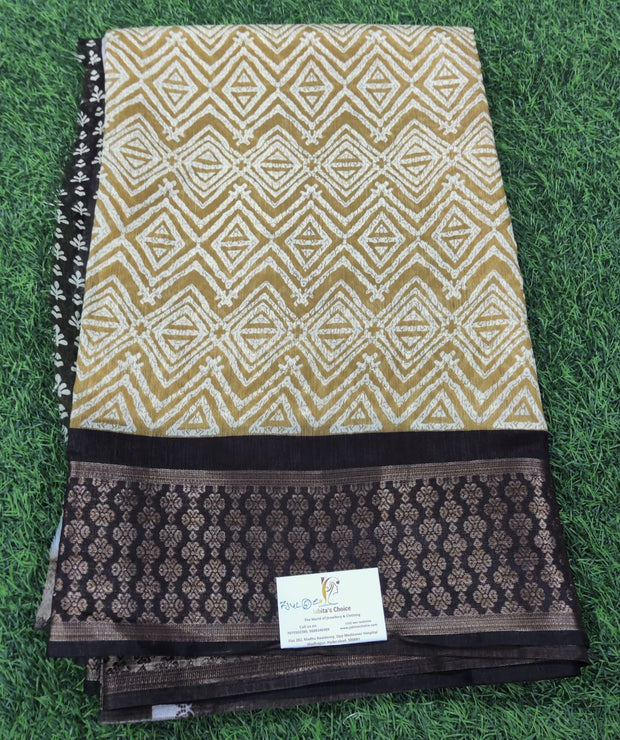 Mustard Yellow Jute Voile 7JUL6E