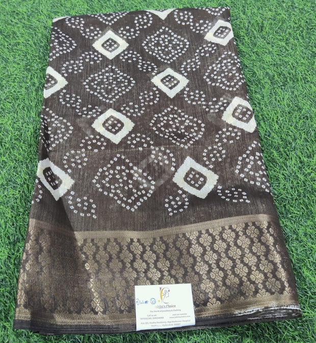 Dark Brown Lotus Voile 7JUL10E