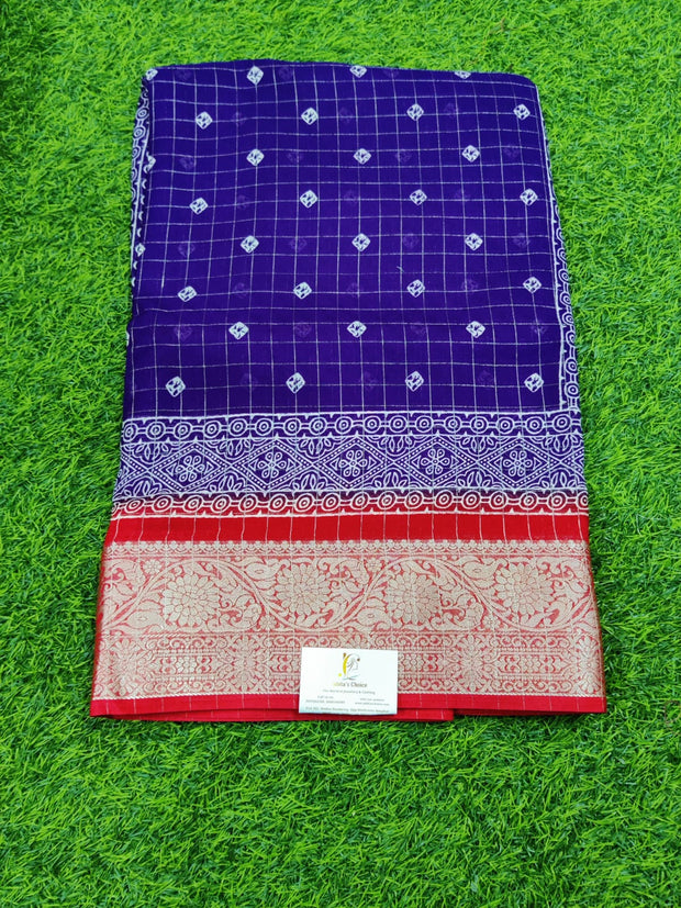 Blue Dola Georgette 10JUL15