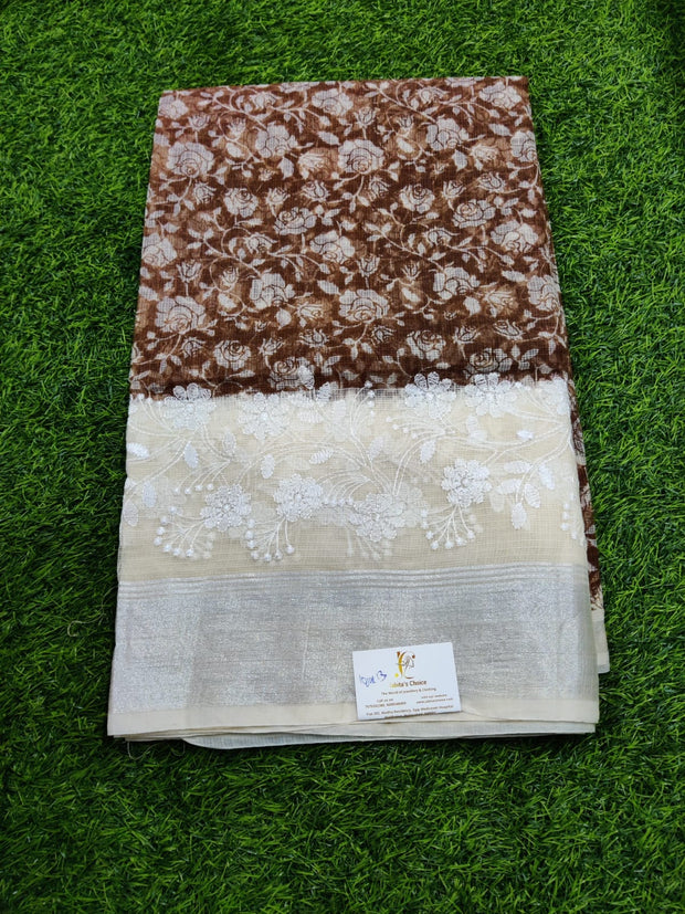 Brown Floral Kota 15 I5-12E