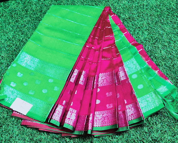 Rani Pink Handloom Mangalagiri 15JUL8