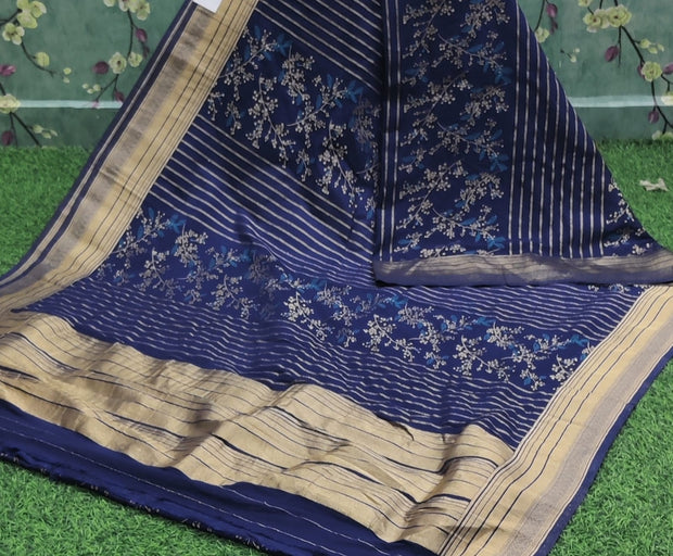 Blue LW Banarasi Pattu 16JUL2