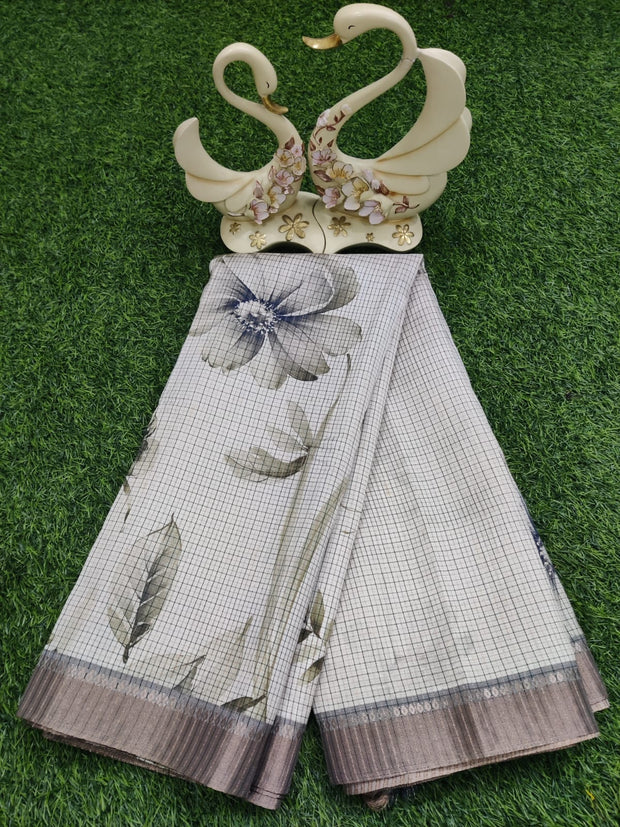 Light Cream Tussar Silk  20JUL11