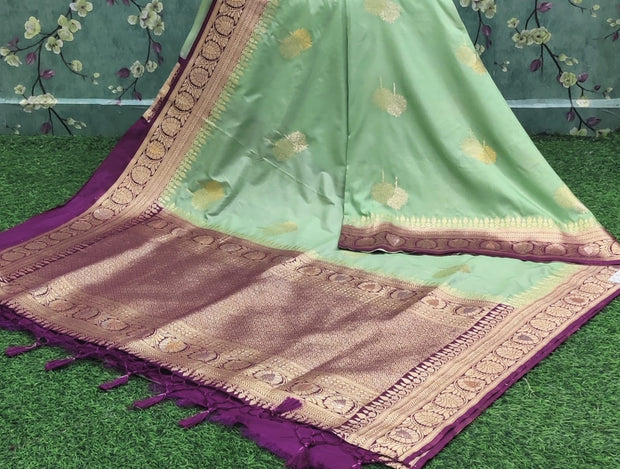 Light Green Katan Banarasi 20JUL10E