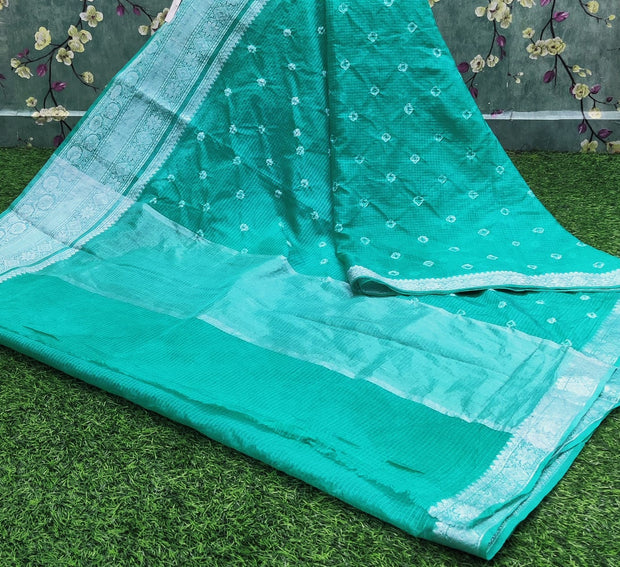 Lux Green Bandhani 23JUL9E