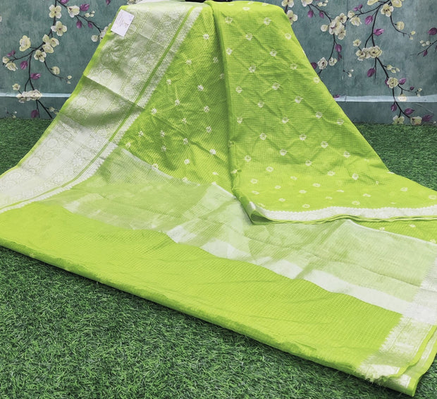 Green Bandhani 23JUL10E