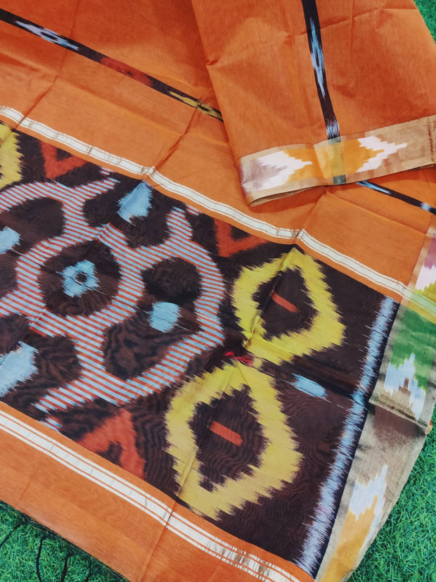 Orange Pure Handloom 25JUL5E