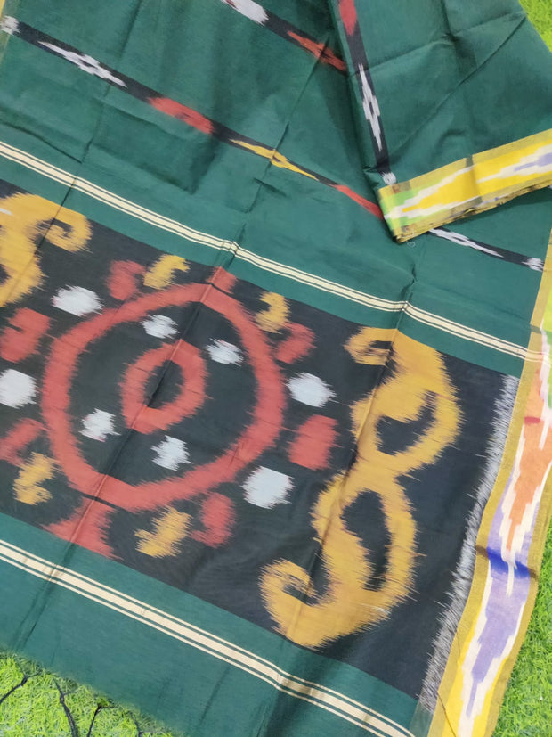 Bottle Green Pure Handloom 25JUL2E