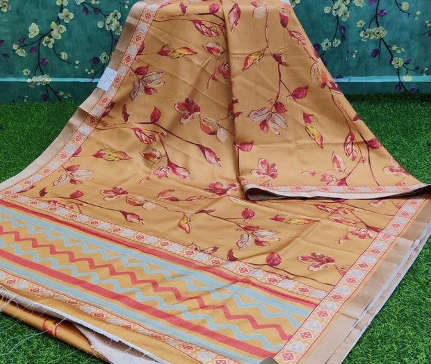 Orange Tussar Silk 26JUL19