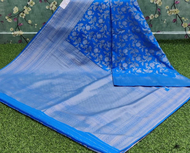 Blue Georgette Banarasi 27JUL5