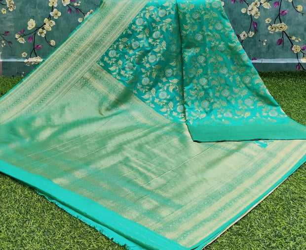 Green Georgette Banarasi 27JUL4