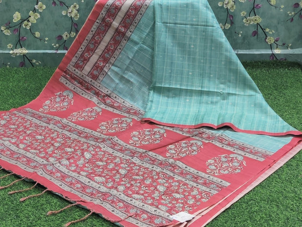 Green Khadi Silk 27JUL14