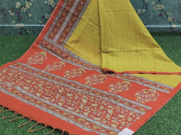 Yellow  Khadi Silk 27JUL15