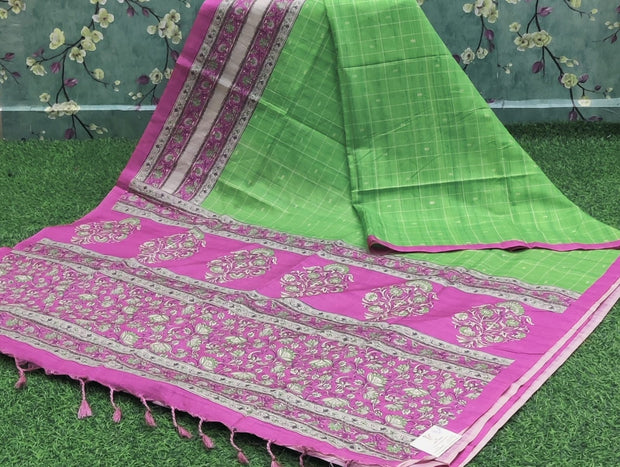 Green Khadi Silk 27JUL19