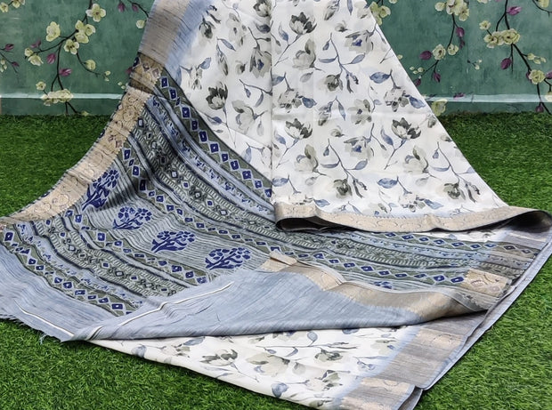 Cream-Grey Satin Crepe 28JUL15