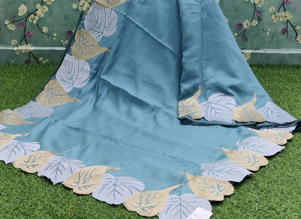 Lux Green Shimmer Georgette 31JUL7