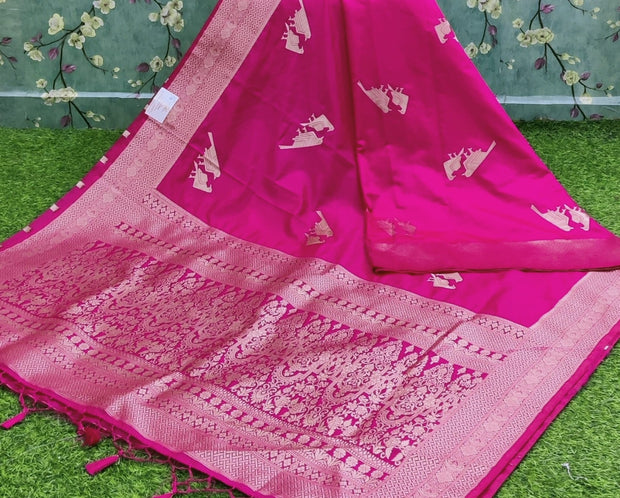 Rani Pink Katan Banarasi 3AUG8E