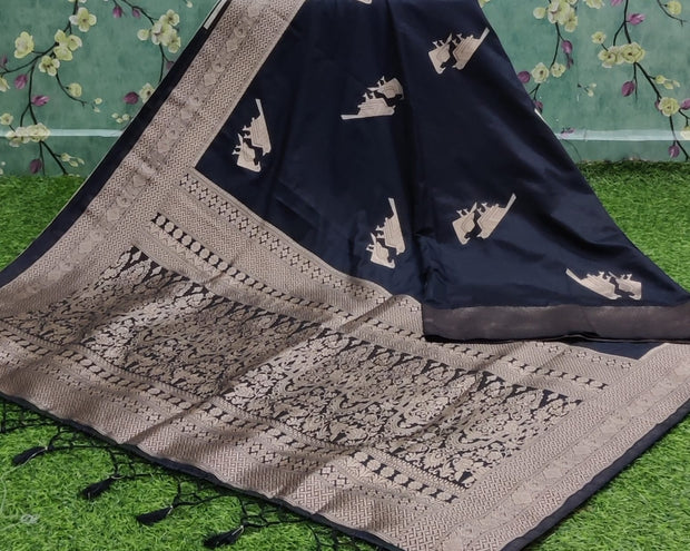 Black Katan Banarasi 3AUG9E