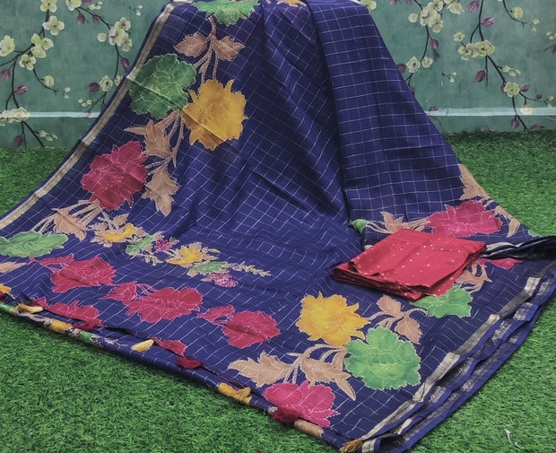 Blue Russian Georgette 4AUG16