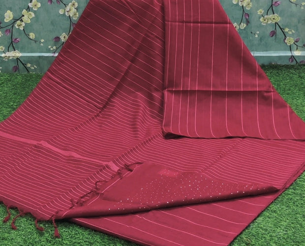 Red Pure Handloom 3AUG4