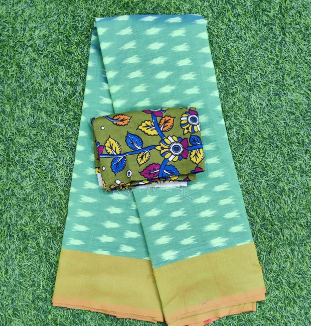 Green Ikkat Silk 4AUG5E