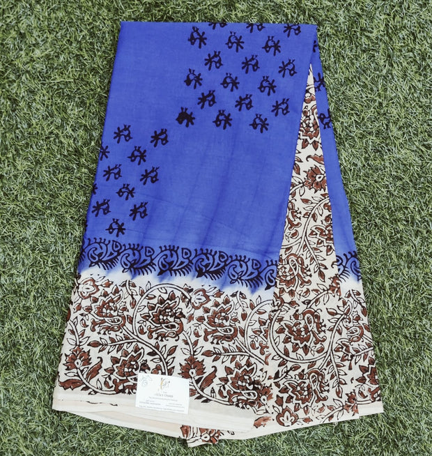 Blue Pallavi Cotton 4AUG13E