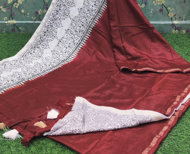 Marron Kashmir Silk 6AUG7