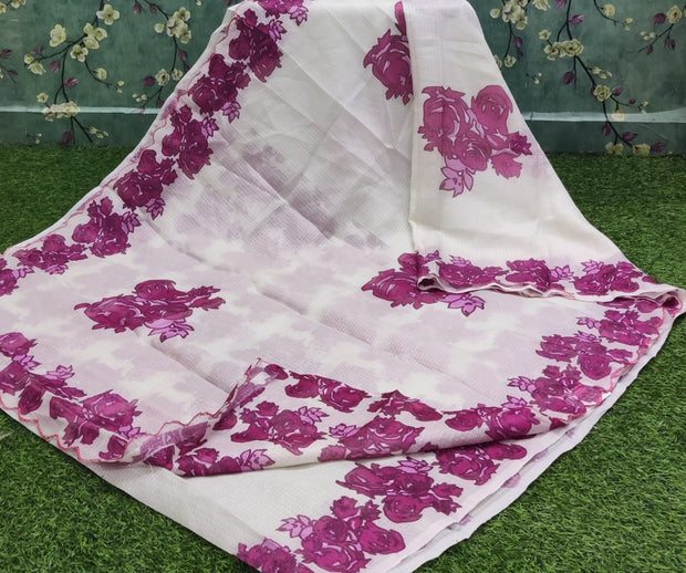 Cream-Pink Silk Kota 9AUG14