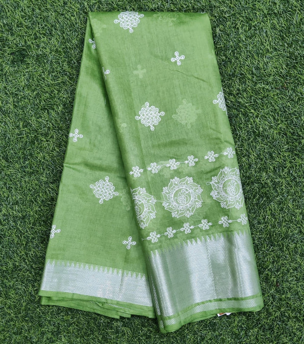 Mehandi Green Handloom Managalagri 10AUG13E