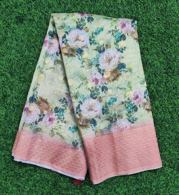 Green Chanderi Silk 10AUG2E