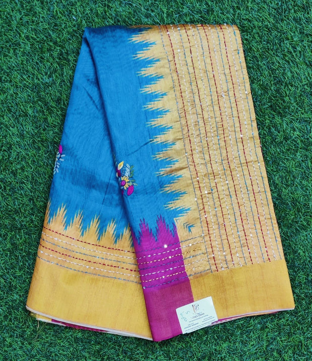 Blue Chanderi Silk 13AUG5E