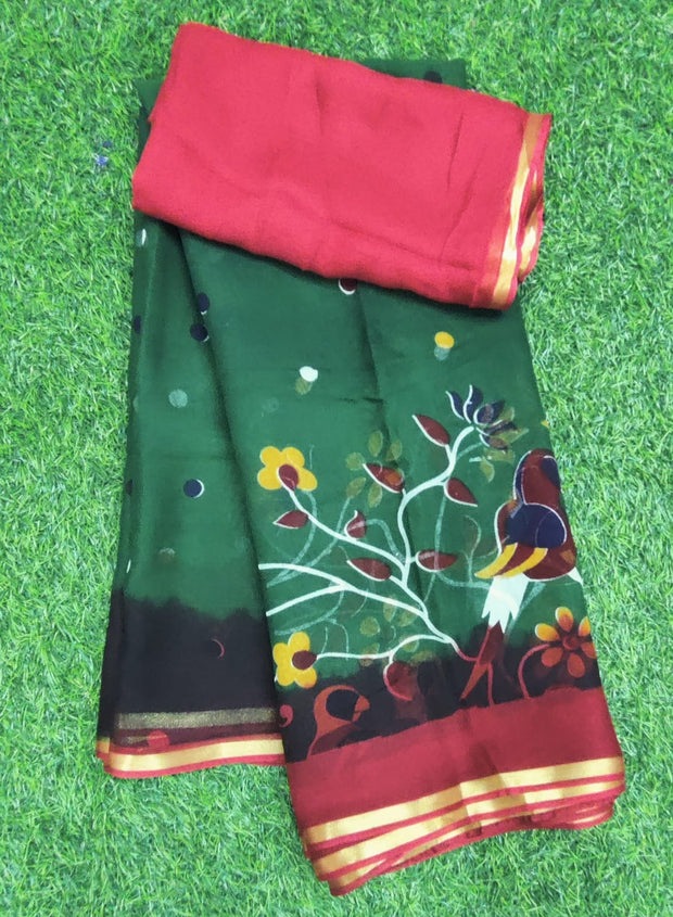 Green Georgette 16AUG9E