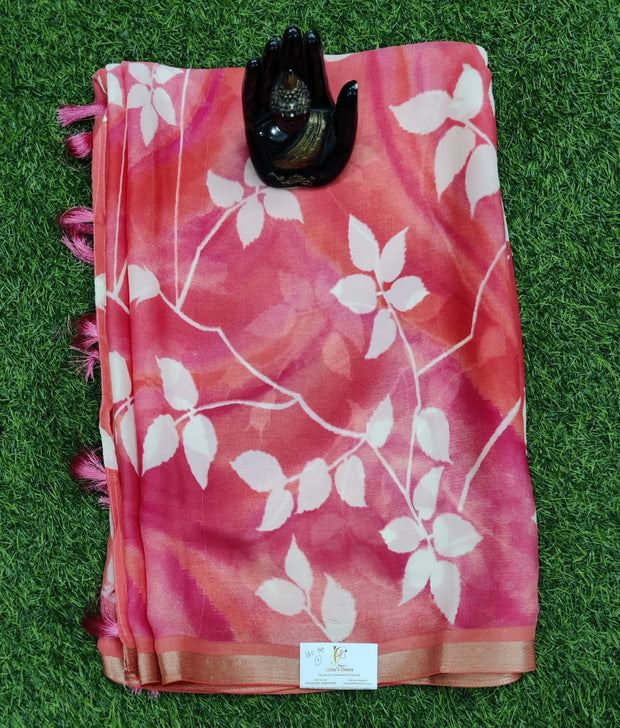 Red Bela Saree 19H43E