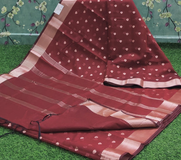 Red Chanderi Silk 22H46