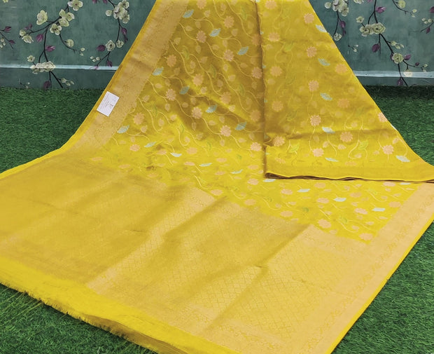 Yellow Chanderi Silk 22H45