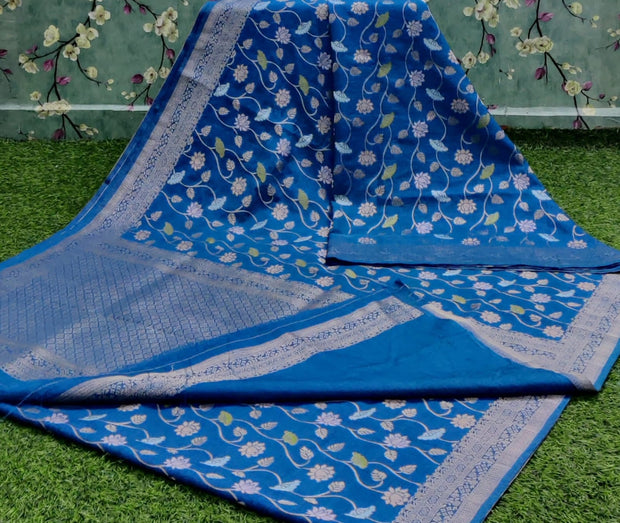 Blue Chanderi Silk 22H41