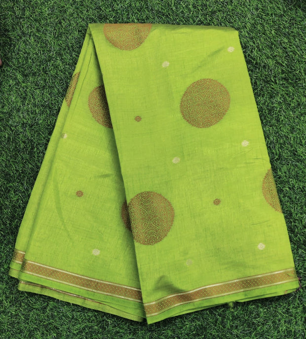 Green Khadi Silk 22H49E