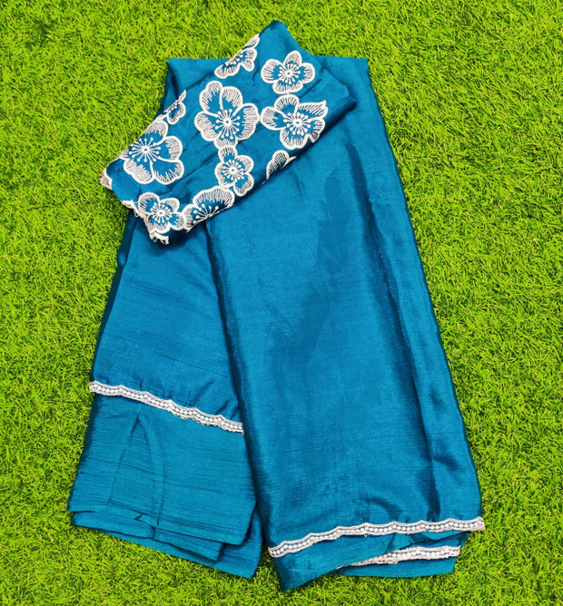 Peacock Blue LW Georgette 22H45E