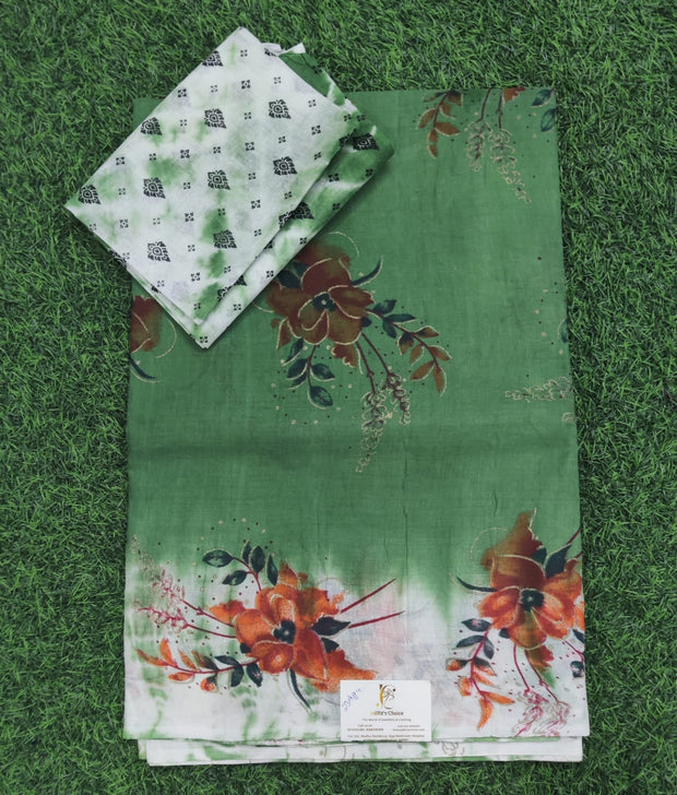 Green Pallavi Cotton 24H4-4E