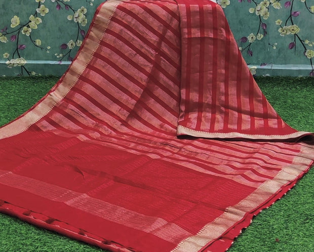 Red Kadhi Georgette 4 I4-1